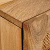 vidaXL Cabinet de chevet Naturel 50 x 33 x 60 cm Bois de mangue massif