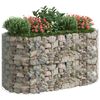 vidaXL Lit surélevé à gabion Fer galvanisé 200x100x100 cm