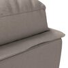 vidaXL Chaise longue de massage avec coussins taupe tissu