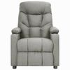 vidaXL Fauteuil inclinable Gris clair Tissu