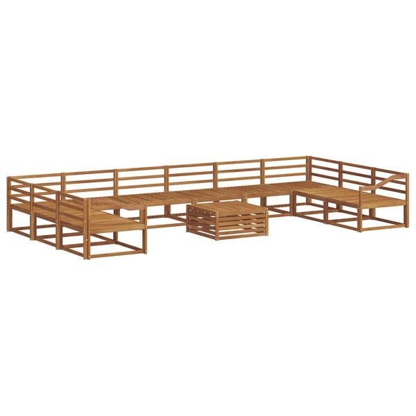 vidaXL Ensemble de canap&eacute;s d'ext&eacute;rieur 11 pcs Naturel