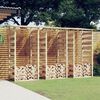vidaXL Pergolas avec toits 3 pcs 100x90x200 cm Bois de pin impr&eacute;gn&eacute;