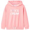 Sweatshirt &agrave; capuche pour enfants rose vif 104