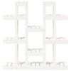 vidaXL Support &agrave; plantes Blanc 104,5x25x109,5 cm Bois massif de pin