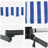 vidaXL Auvent r&eacute;tractable &eacute;lectrique Bleu et Blanc 2,5 x 2 m