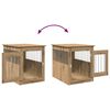 vidaXL Meuble de cage pour chiens ch&ecirc;ne artisanal 55x75x65 cm