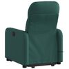 vidaXL Fauteuil inclinable de massage &eacute;lectrique Vert fonc&eacute; Tissu