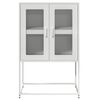 vidaXL Buffet haut blanc 68x39x107 cm acier