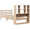 vidaXL Lit biblioth&egrave;que sans matelas 90x190 cm bois de pin massif