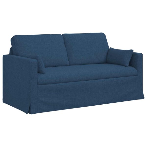 vidaXL Canap&eacute; Bleu Dimensions globales: 158 x 78 x 80 cm (l x P x H)