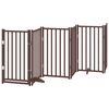 vidaXL Barri&egrave;re pour chien porte pliable 12 panneaux bois de peuplier