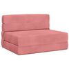 vidaXL Canap&eacute;-lit pliable Rose 70 x 72 x 60 cm Tissu