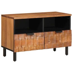 vidaXL Meuble TV avec tiroir Finition Acacia Brun 70 x 33 x 46 cm
