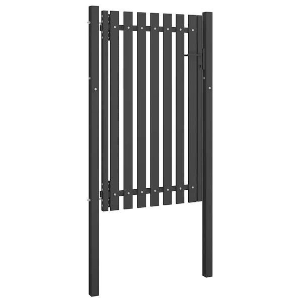 vidaXL Portail de jardin en acier 100x150 cm anthracite