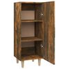 vidaXL Buffet Chêne fumé 34,5x34x90 cm Bois d'ingénierie