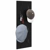 vidaXL Porte-manteau mural Montage mural Chêne noir 30 x 1,5 x 80 cm