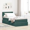 vidaXL Lit de Rangement avec matelas Vert fonc&eacute; 90 x 190 cm Velours