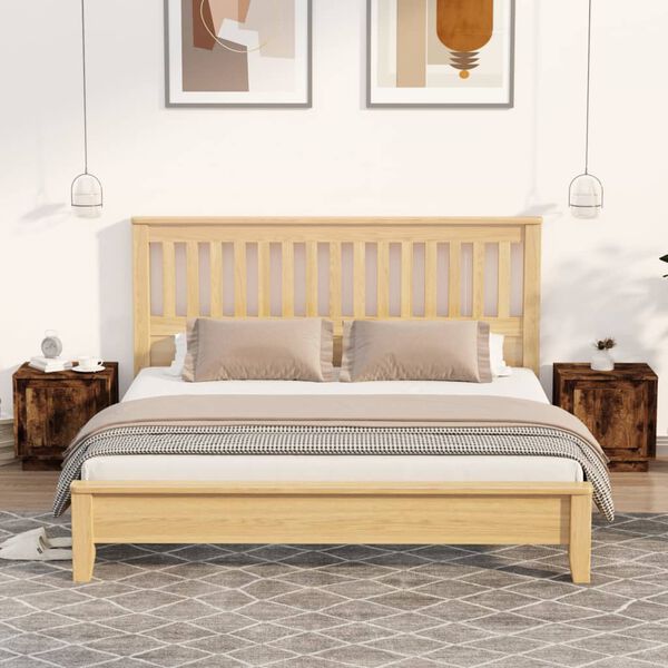 vidaXL Tables de chevet 2 pcs ch&ecirc;ne fum&eacute; 44x35x45 cm bois d'ing&eacute;nierie