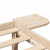 vidaXL Cadre de lit Naturel 90 x 190 cm Pin massif