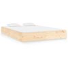 vidaXL Cadre de lit sans matelas bois massif 140x200 cm