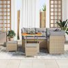 vidaXL Ensemble de canap&eacute; de jardin 8 pcs beige et gris clair