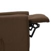 vidaXL Fauteuil de massage Marron Tissu