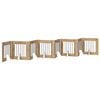 vidaXL Porte de chien pliable avec supports 8 pc Ch&ecirc;ne artisanal 60 cm