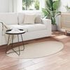vidaXL Tapis de surface HUARTE Beige 80 x 150 cm Polyester