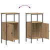 vidaXL Tables de chevet 2 pcs ch&ecirc;ne artisanal bois d'ing&eacute;nierie