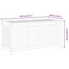 vidaXL Boîte de rangement de jardin 120x50x58 cm bois de teck solide