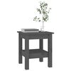 vidaXL Table basse Gris 35x35x40 cm Bois massif de pin