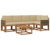 vidaXL Ensemble de canap&eacute;s d'ext&eacute;rieur 6 pcs Naturel et Beige