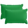 vidaXL Housse de coussin 2 pc HOUTEN Vert 50 x 75 cm Polyester
