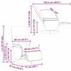 vidaXL Fauteuil de massage inclinable Gris fonc&eacute; 91 x 71 x 105.5 cm