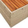 vidaXL Canap&eacute; de jardin Beige 184 x 62 x 85cm polyrotin
