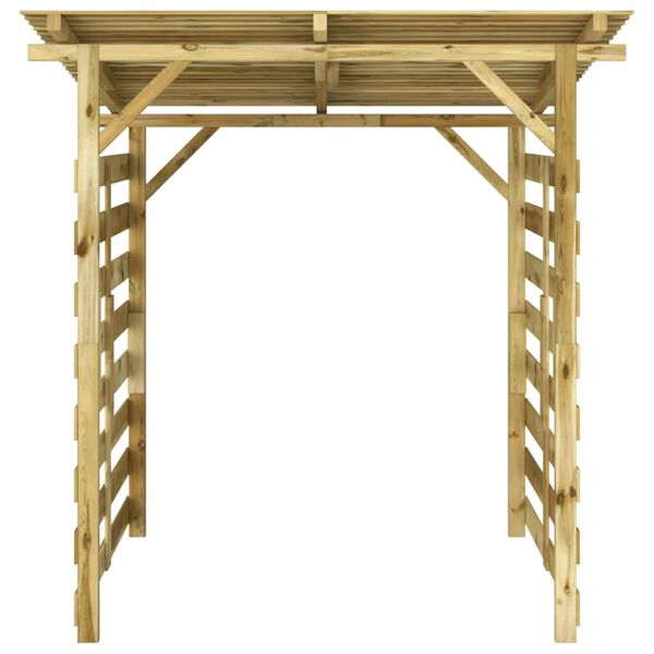 vidaXL Abri de stockage du bois de chauffage Bois de pin impr&eacute;gn&eacute;
