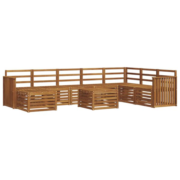 vidaXL Ensembles de canap&eacute;s Naturel Bois d'Acacia Massif