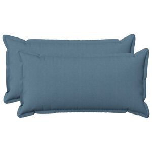 vidaXL Housse de coussin 2 pcs HOUTEN Bleu denim 40 x 80 cm