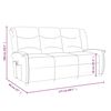 vidaXL Fauteuil de massage inclinable à 3 places crème tissu