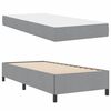 vidaXL Lit &agrave; ressorts avec matelas Gris clair 90 x 190 cm tissu