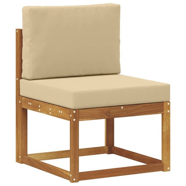 vidaXL Ensemble de canap&eacute;s d'ext&eacute;rieur 4 pcs Naturel et Beige