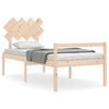 vidaXL Lit pour personne &acirc;g&eacute;e sans matelas bois massif