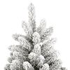 vidaXL Sapin de No&euml;l artificiel &agrave; charni&egrave;res avec neige floqu&eacute;e 270 cm