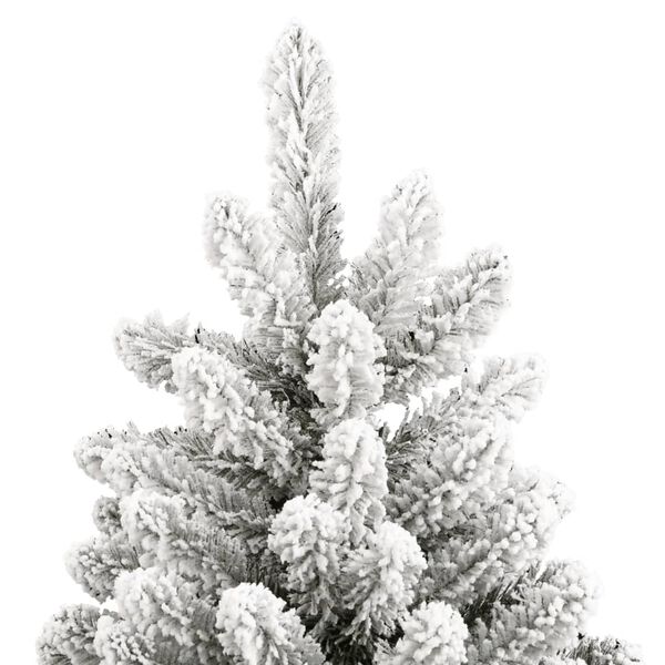 vidaXL Sapin de No&euml;l artificiel &agrave; charni&egrave;res avec neige floqu&eacute;e 270 cm