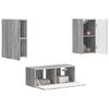 vidaXL Ensemble meuble TV 2 pcs Gris Sonoma Bois d'ing&eacute;nierie