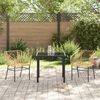 vidaXL Ensemble de salle &agrave; manger pour jardin 3 pcs Marron polyrotin