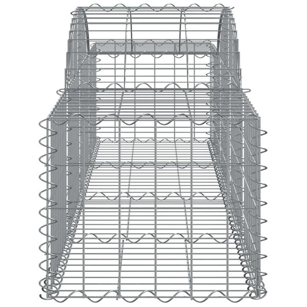 vidaXL Panier de gabions arqué 200x50x40/60 cm Fer galvanisé
