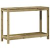 vidaXL Table de rempotage avec &eacute;tag&egrave;re 108x35x75 cm bois pin impr&eacute;gn&eacute;