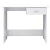 vidaXL Bureau Blanc brillant 100x50x76 cm Bois d&rsquo;ing&eacute;nierie