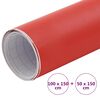 vidaXL Films de voiture 2 pcs Rouge mat 100x150 cm+50x150 cm